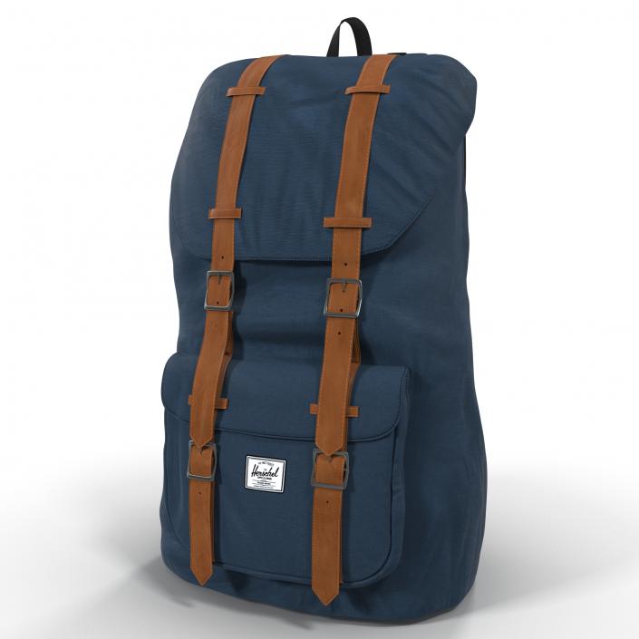 3D model Backpack 8 Blue