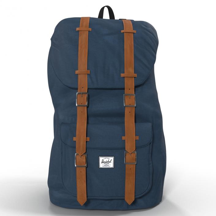 3D model Backpack 8 Blue