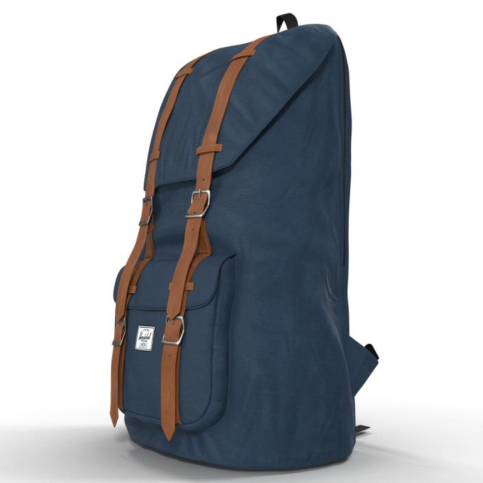 3D model Backpack 8 Blue