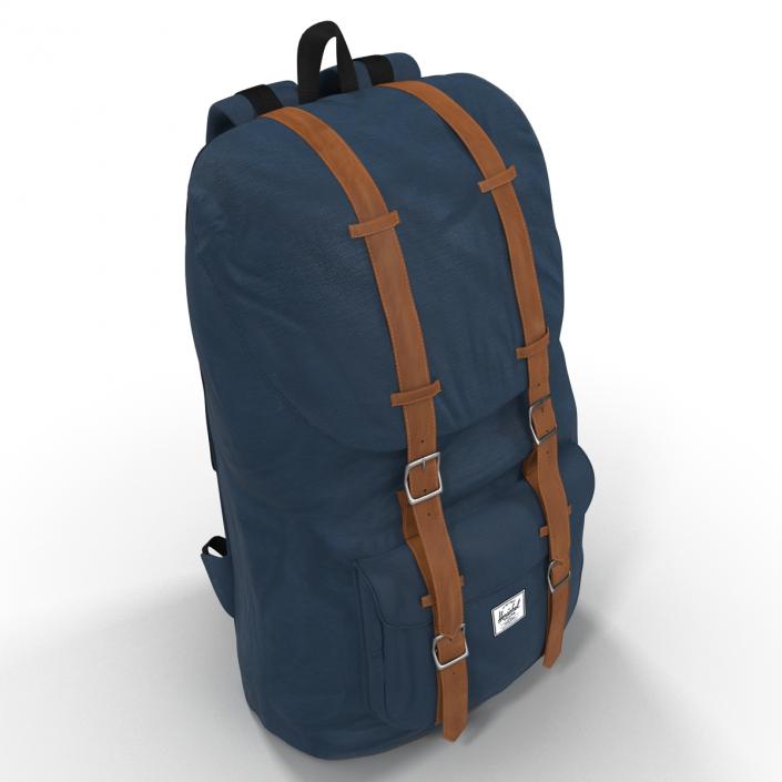 3D model Backpack 8 Blue