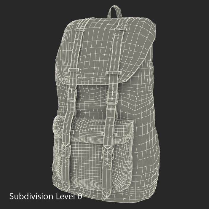 3D model Backpack 8 Blue