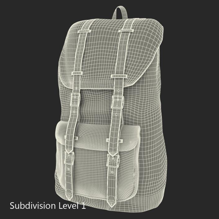 3D model Backpack 8 Blue