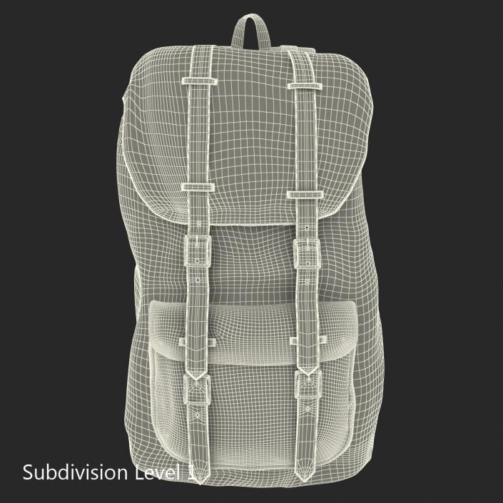 Backpack 8 Green Generic 3D model