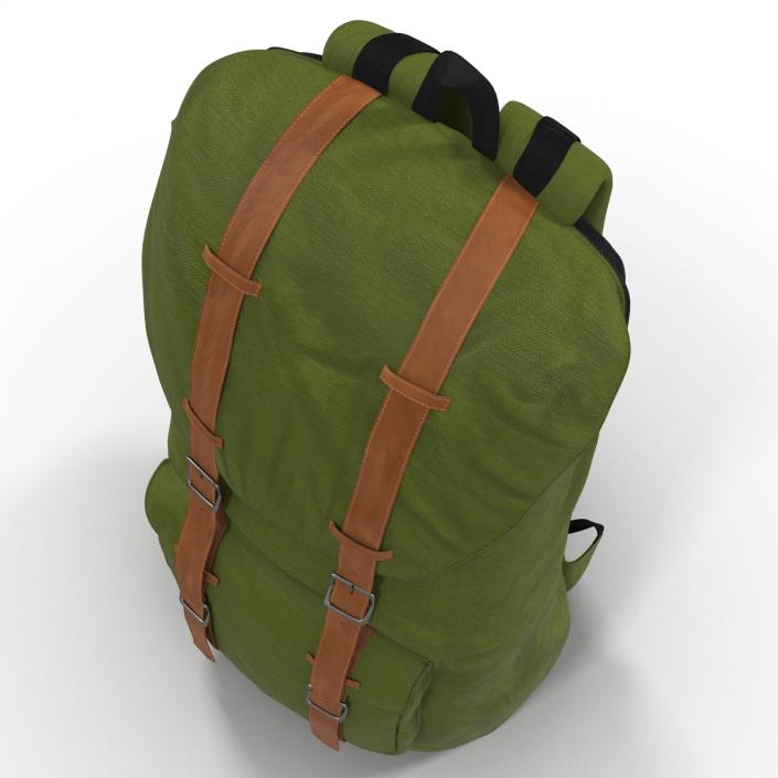 Backpack 8 Green Generic 3D model