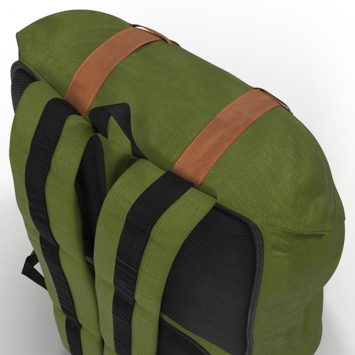 Backpack 8 Green Generic 3D model