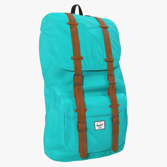 3D model Backpack 8 Turquoise