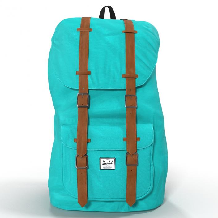 3D model Backpack 8 Turquoise