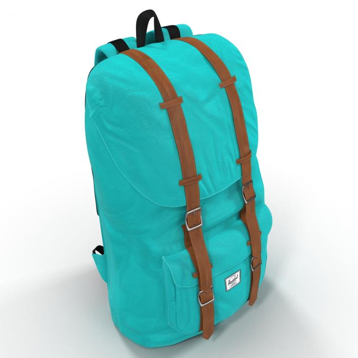 3D model Backpack 8 Turquoise