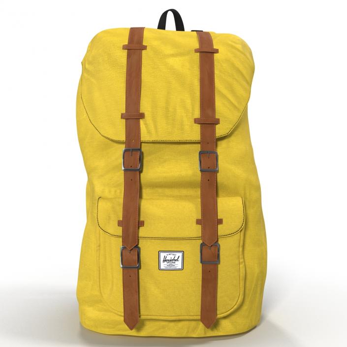 Backpack 8 Yellow 3D