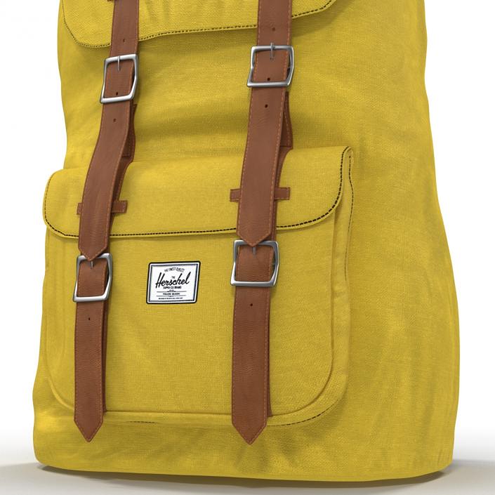 Backpack 8 Yellow 3D