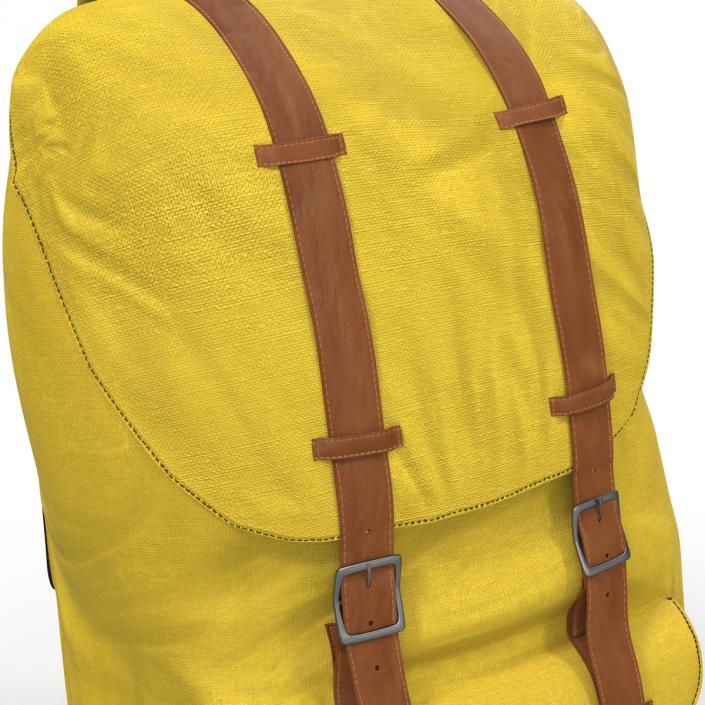 Backpack 8 Yellow 3D