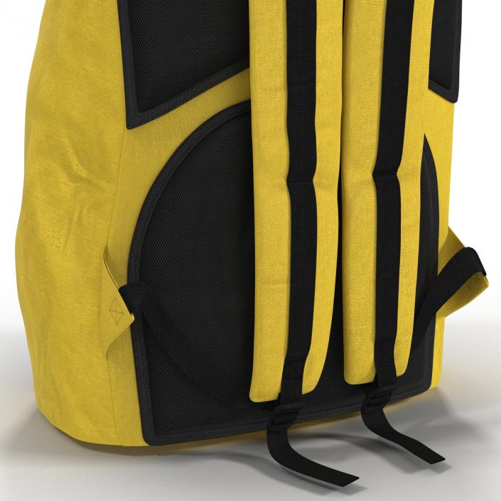 Backpack 8 Yellow 3D