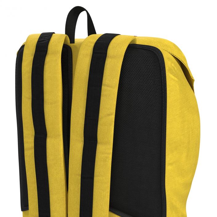 Backpack 8 Yellow 3D