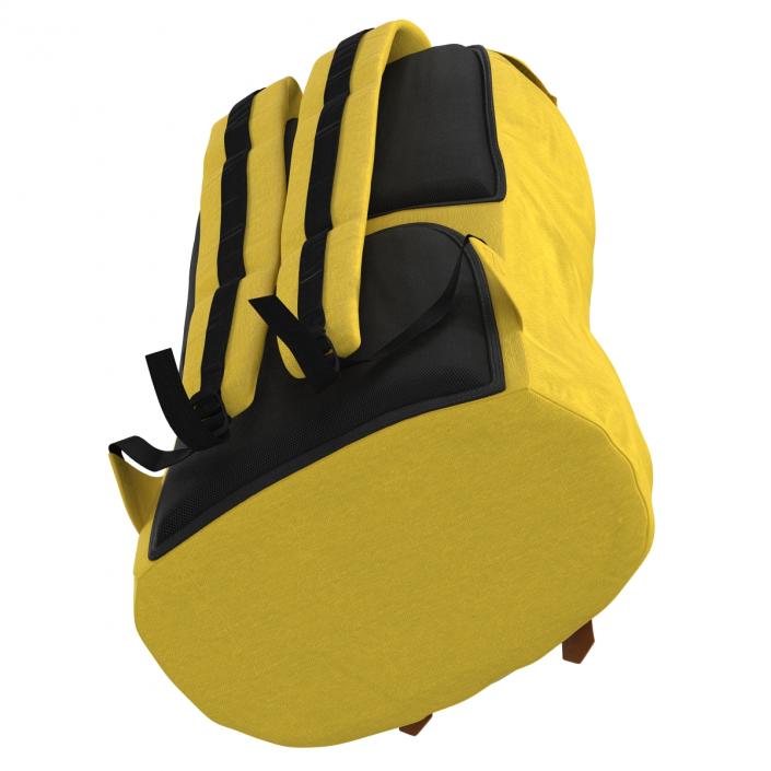 Backpack 8 Yellow 3D