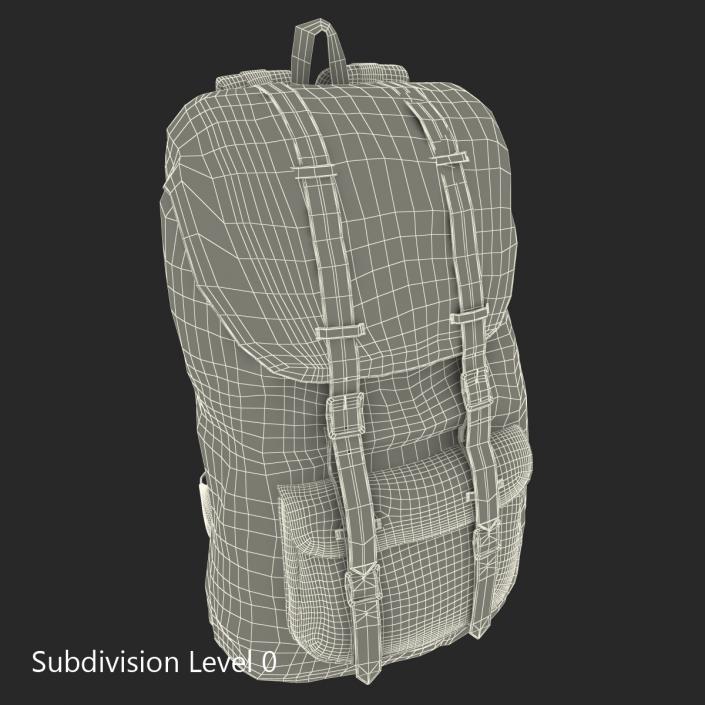 Backpack 8 Yellow 3D