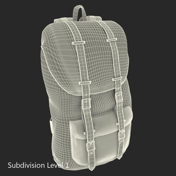 Backpack 8 Yellow 3D