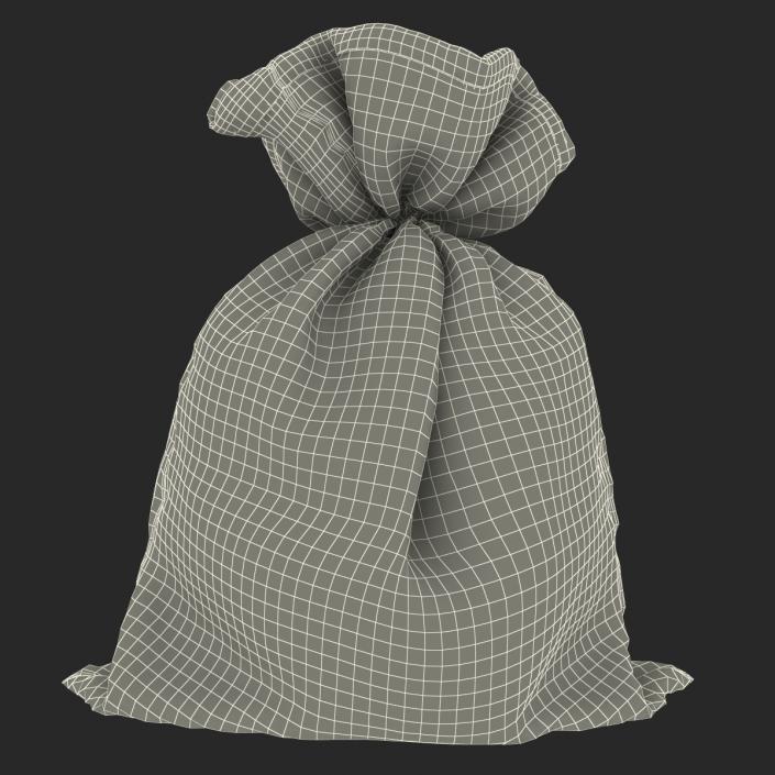 3D Money Bag 2 Dollar model