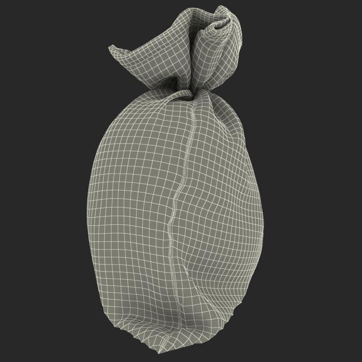 3D Money Bag 2 Dollar model