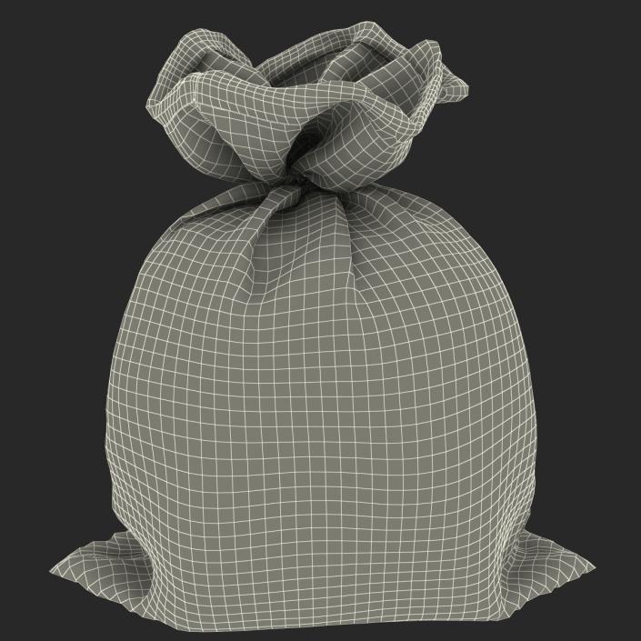 3D Money Bag 2 Dollar model