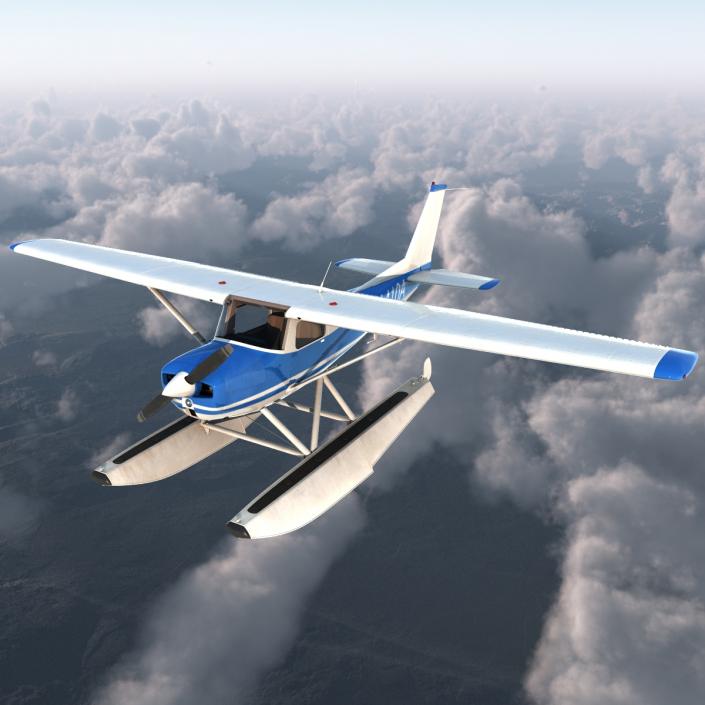 Cessna 150 Seaplane 3D model