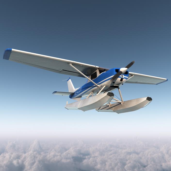 Cessna 150 Seaplane 3D model