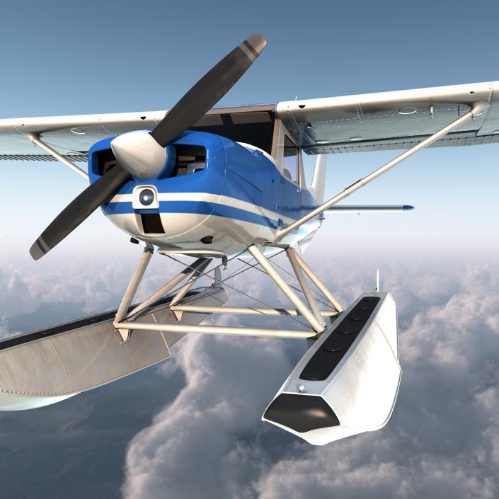 Cessna 150 Seaplane 3D model