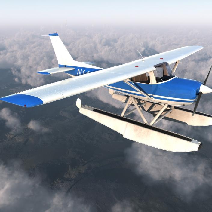 Cessna 150 Seaplane 3D model