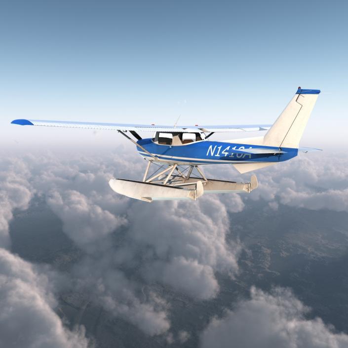 Cessna 150 Seaplane 3D model