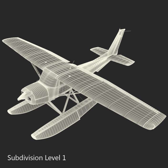 Cessna 150 Seaplane 3D model