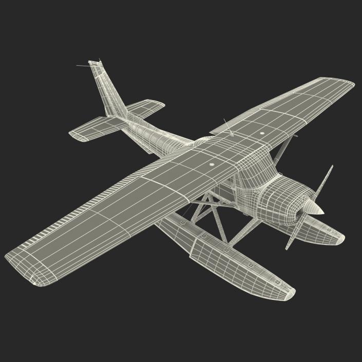 Cessna 150 Seaplane 3D model