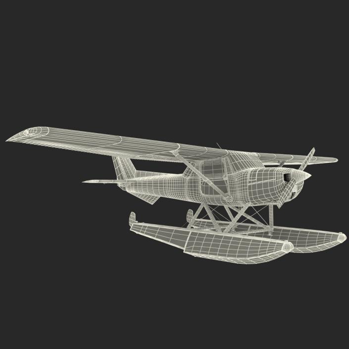 Cessna 150 Seaplane 3D model