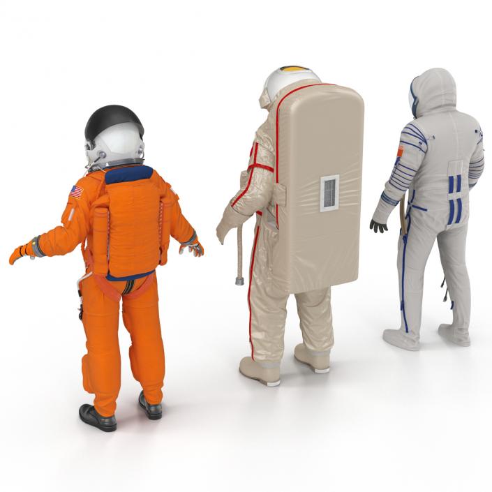 Space Suits Rigged Collection 3D model