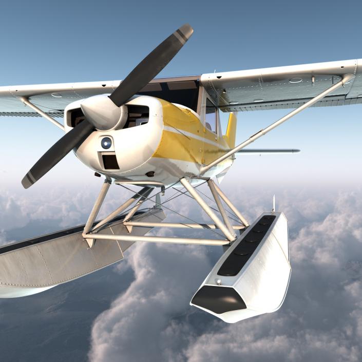 3D Cessna 150 Seaplane 3