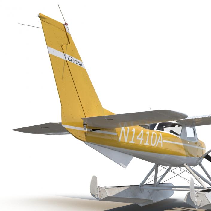 3D Cessna 150 Seaplane 3