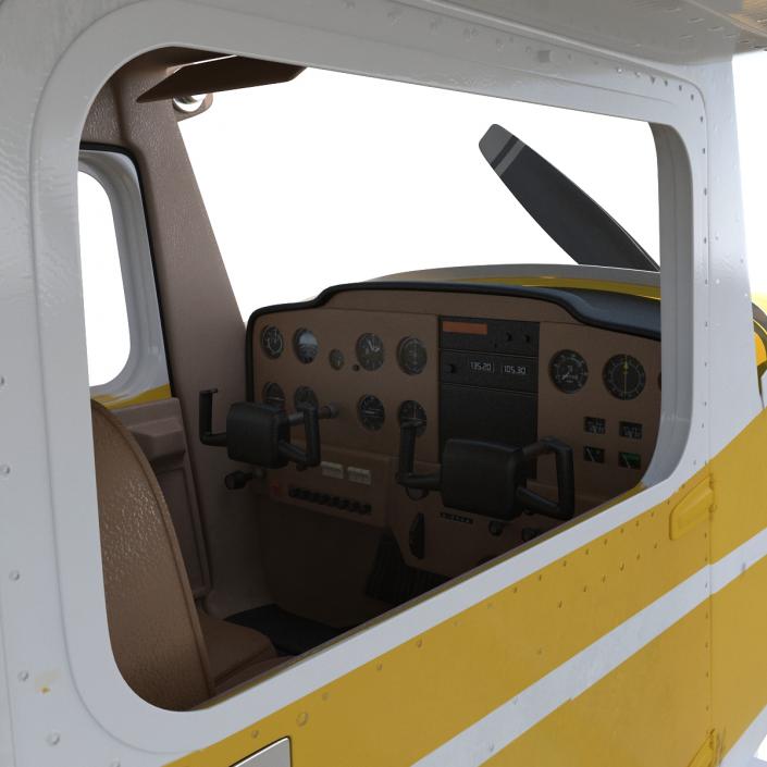 3D Cessna 150 Seaplane 3