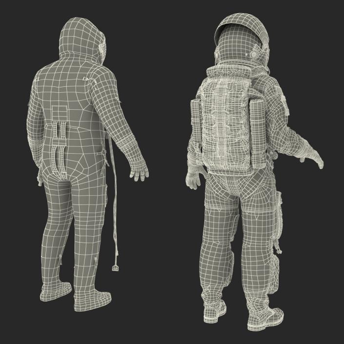 3D Rigged Astronauts Collection model