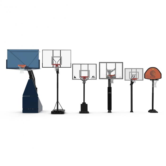 Basketball Hoops 3D Models Collection 2 3D model