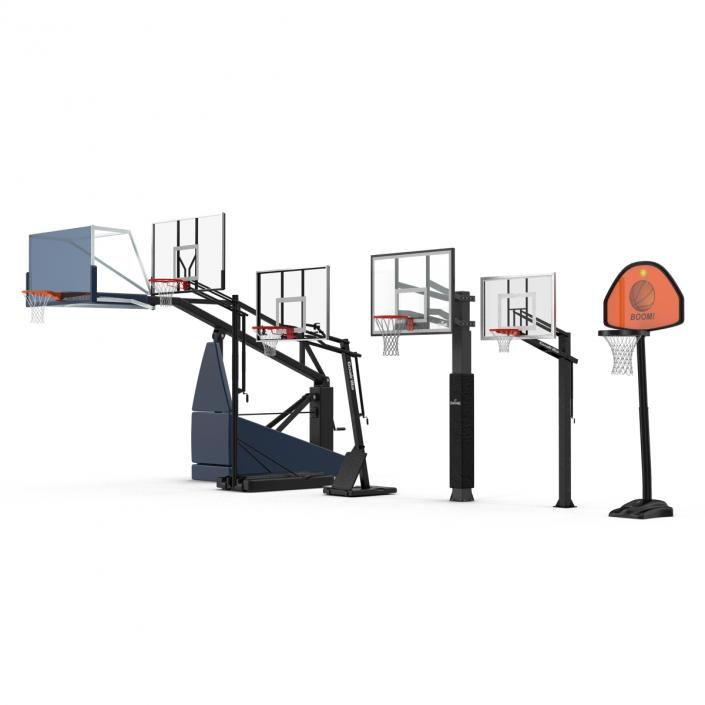 Basketball Hoops 3D Models Collection 2 3D model