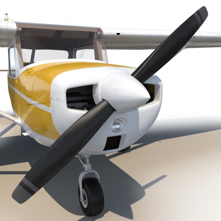 Cessna 150 Rigged 3 3D model