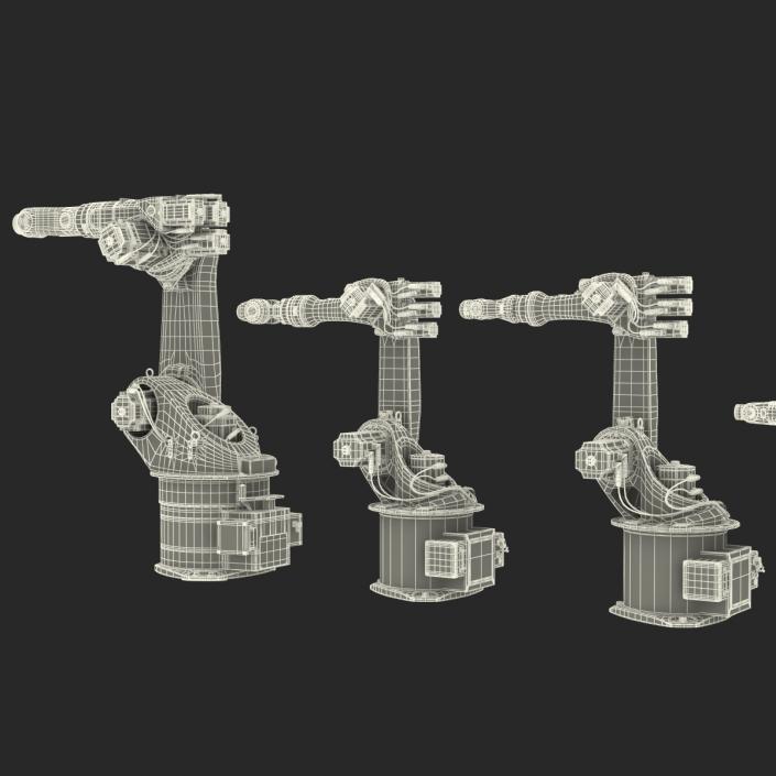 Kuka Robots Rigged Collection 3D model