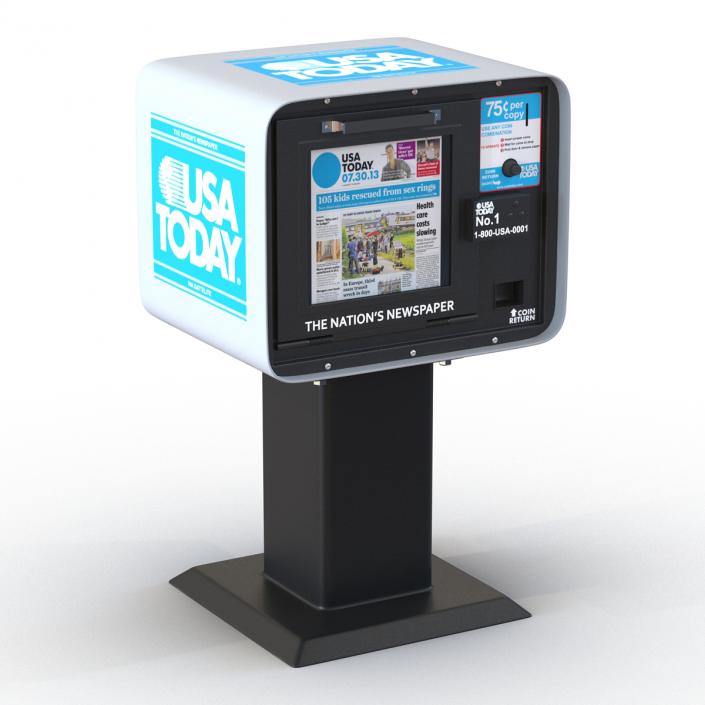 3D USA Today Newspaper Box model