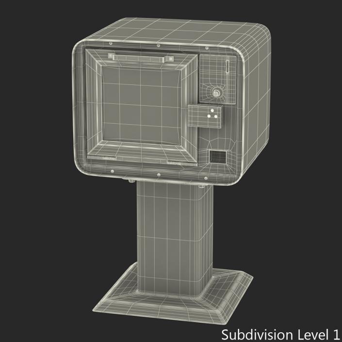 3D USA Today Newspaper Box model