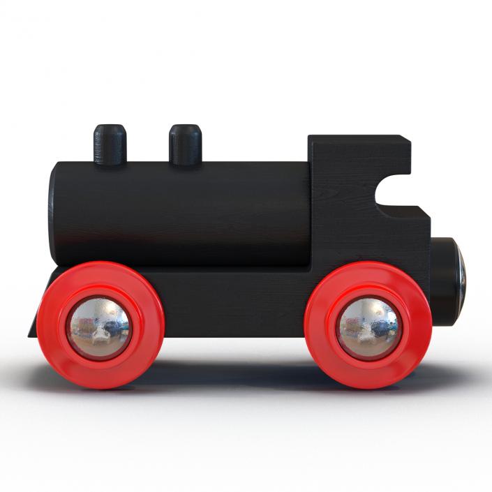 3D Wooden Toy Train 3 model