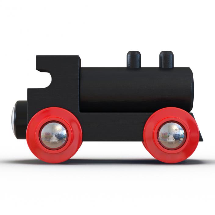 3D Wooden Toy Train 3 model