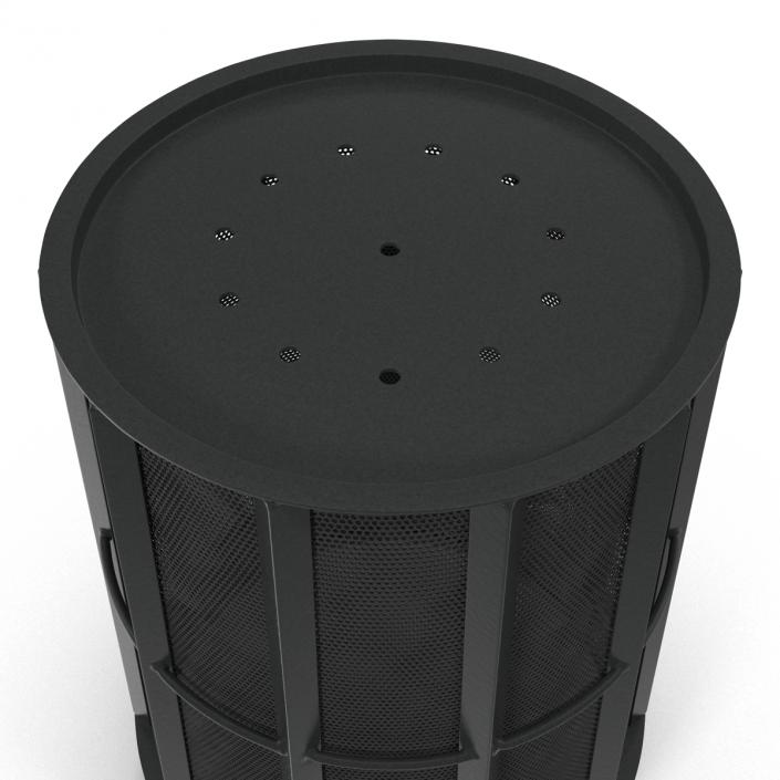 3D Public Garbage Can model