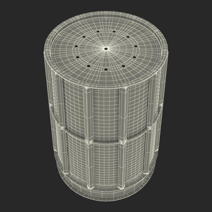 3D Public Garbage Can model