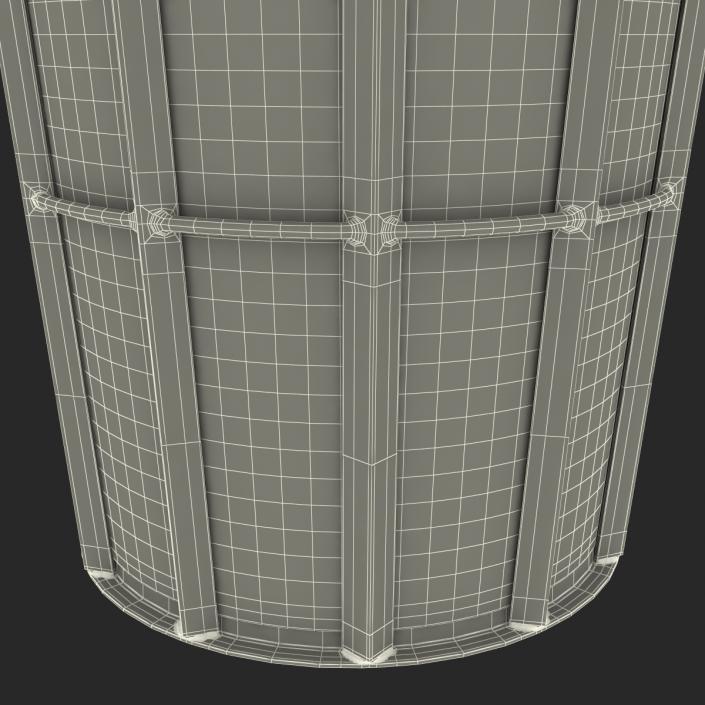 3D Public Garbage Can model