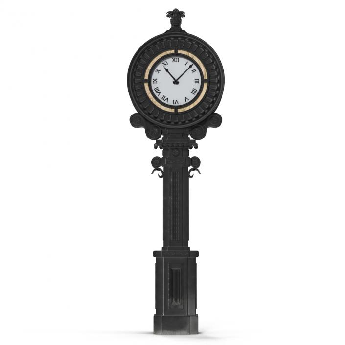 3D New York Street Clock