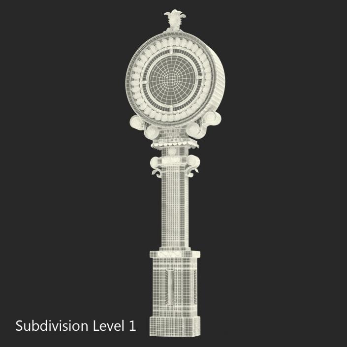 3D New York Street Clock