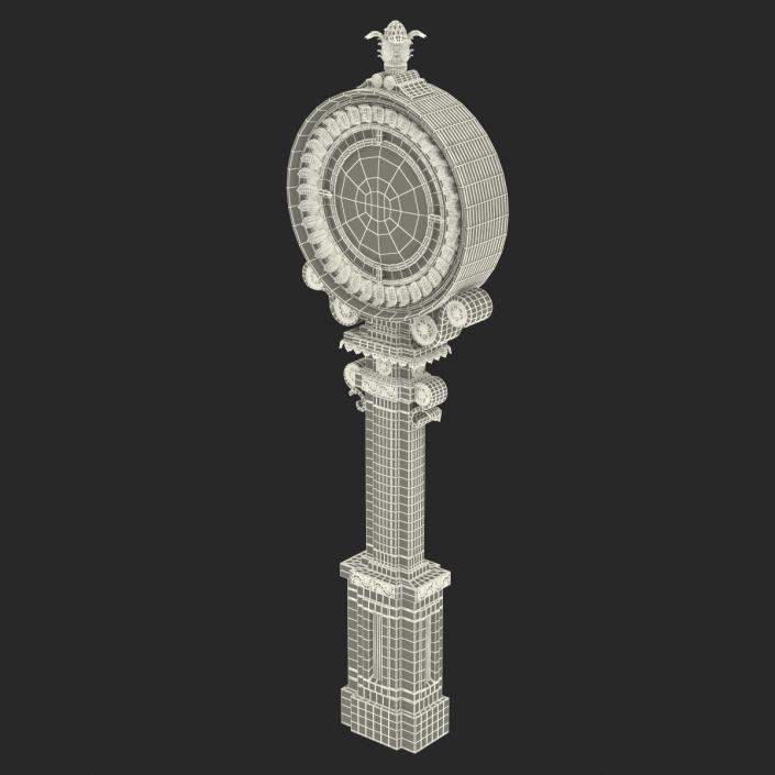 3D New York Street Clock